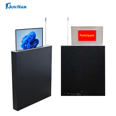 Buy Conference Table Monitor Lift Motorized Touch Screen Manual Monitor Lift Brushed Aluminum Alloy online manufacture
