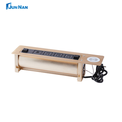 Buy Motorized pop up wireless charger desktop switch socket with usb outlet online manufacture