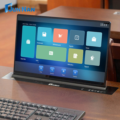 Buy Paperless Conference System LCD Electric Lift Monitor Central Office Equipment Electric Lift Table Conference Display online manufacture