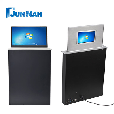 Buy Lifter Display Screen Meeting Room Equipment Motorized Touch Screen Lcd Monitor Lift Paperless Conference System online manufacture