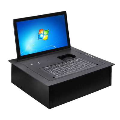 Buy Team office conference system equipment Hidden Desk 15.6 Inch Pop up FHD LCD Monitor Lift Display for Conference System online manufacture