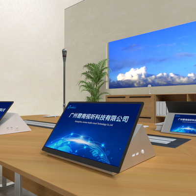 Buy Electronic Conference Equipment Paperless Conference System 13.3 INCHES Screen Flip Up Motorized Monitor Lift online manufacture