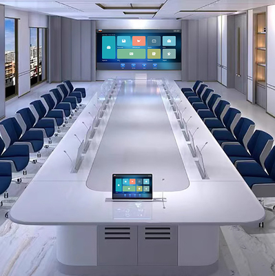 Electric Computer Elevator Meeting Table Lcd Lift Paperless Meeting System ROHS