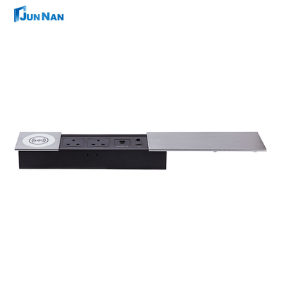 Smart glijdend deksel tafel stroom stopcontact stroom multifunctionele bureau stopcontact tafel stopcontact met usb
